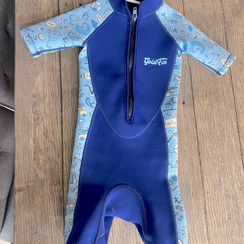 Goldfin toddler wet suit